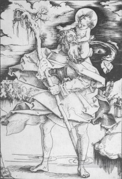  Cristo Obras - San Cristóbal, pintor renacentista Hans Baldung